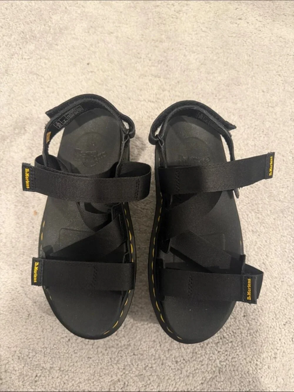 Dr. Martens KIMBER II LOGO WEBBING SANDALS black